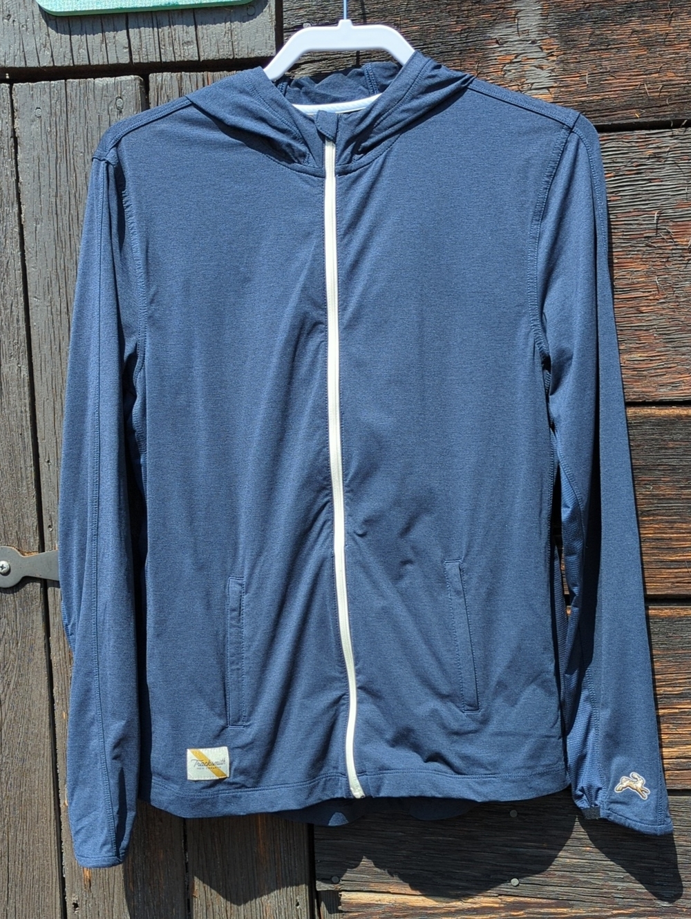 Tracksmith Hooded Session Jacket, Navy, Women's L